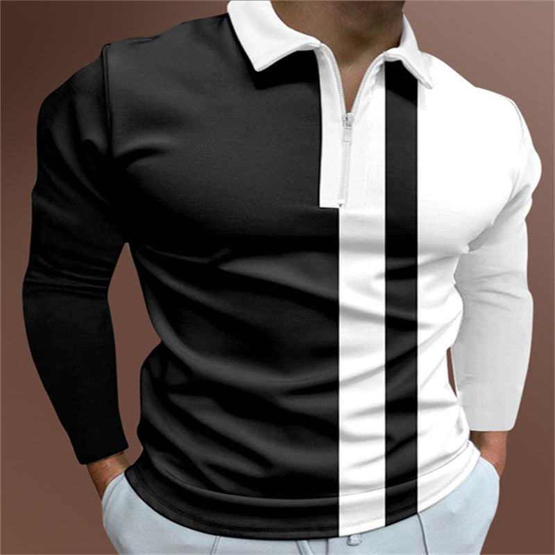 Camiseta POLO de manga corta estampada para hombre