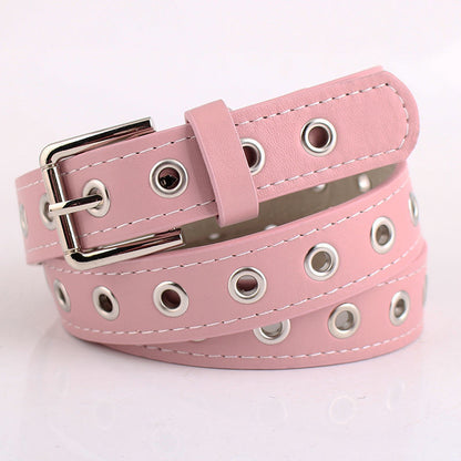 Women's All-match Belt With Full-hole Eye-catching Decoration