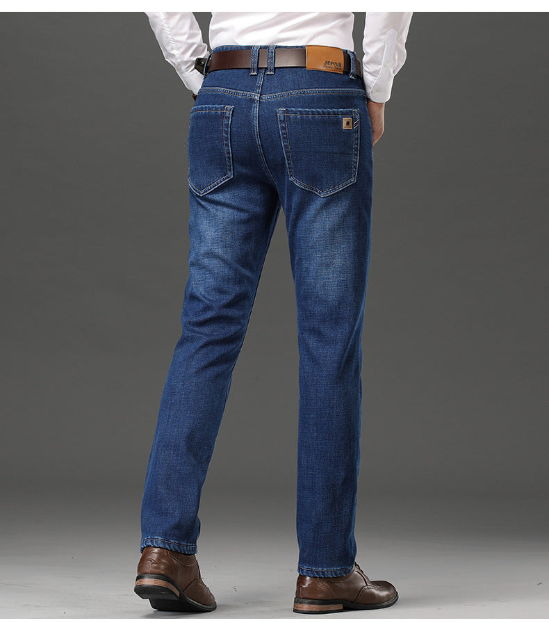 Fashion Straight Loose Thick Men's Jeans