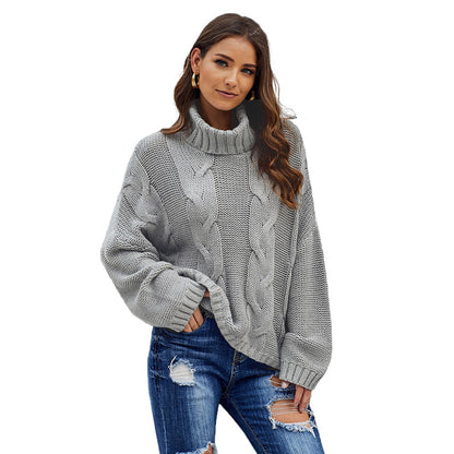 High Neck Women's Sweater