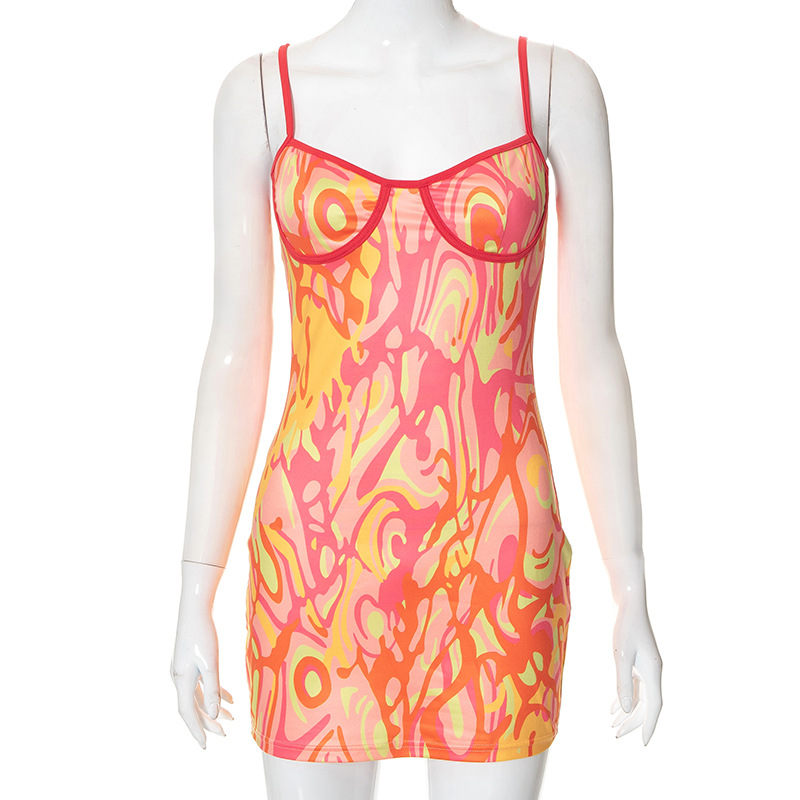 Vestido ajustado con efecto tie dye de Nicky