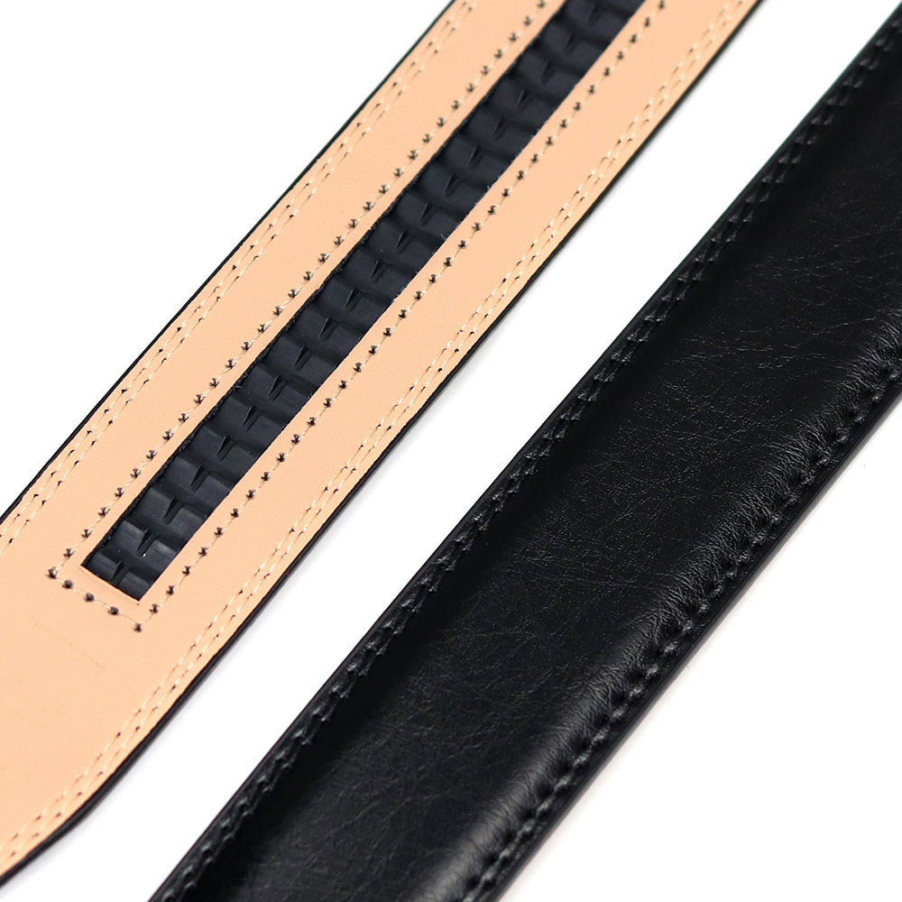 Ceinture à boucle automatique en cuir pour hommes