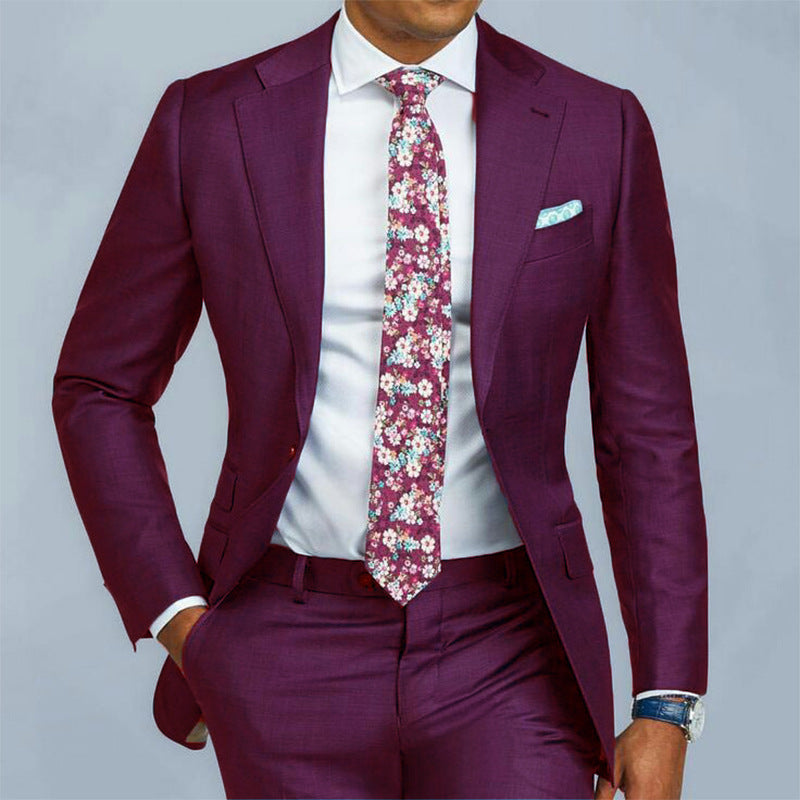 Men Business Casual Suit