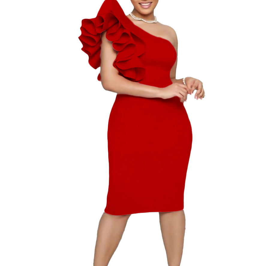 Robe de bureau moulante transparente pour femme