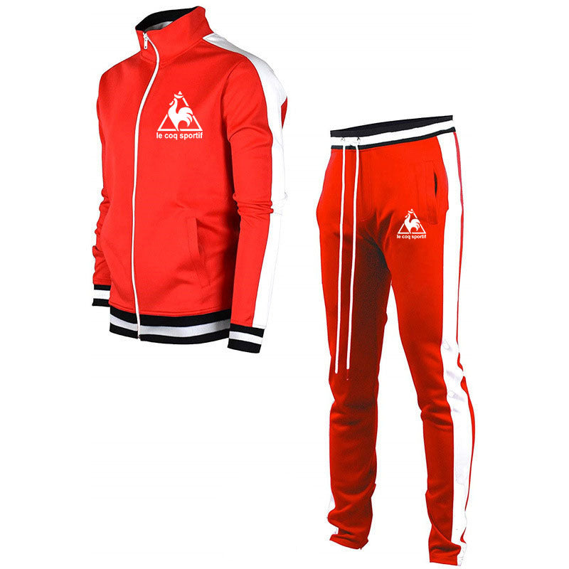 Men's Stand-up Collar Casual Sports Suit