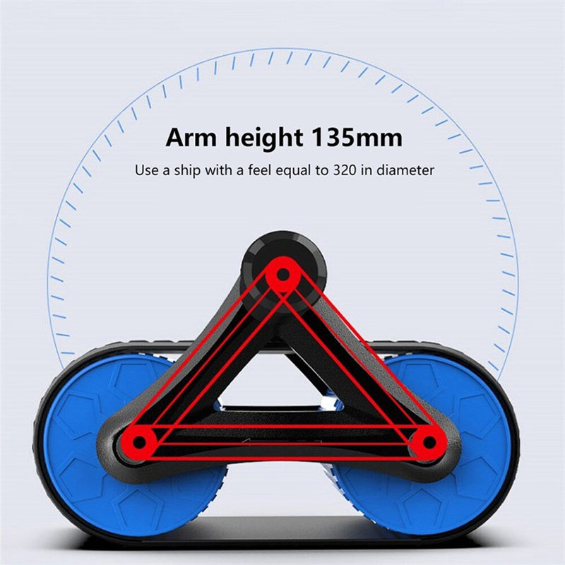 Rebond automatique Ab Double roue rouleau taille formateur Gym Sports appareils d'exercice à domicile