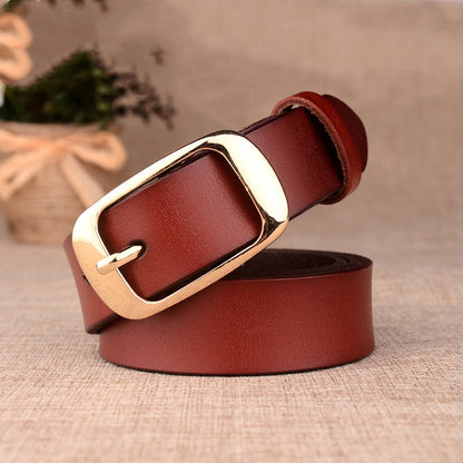 Ladies leather belt