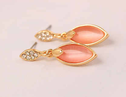 Boucles d'oreilles simples en opale