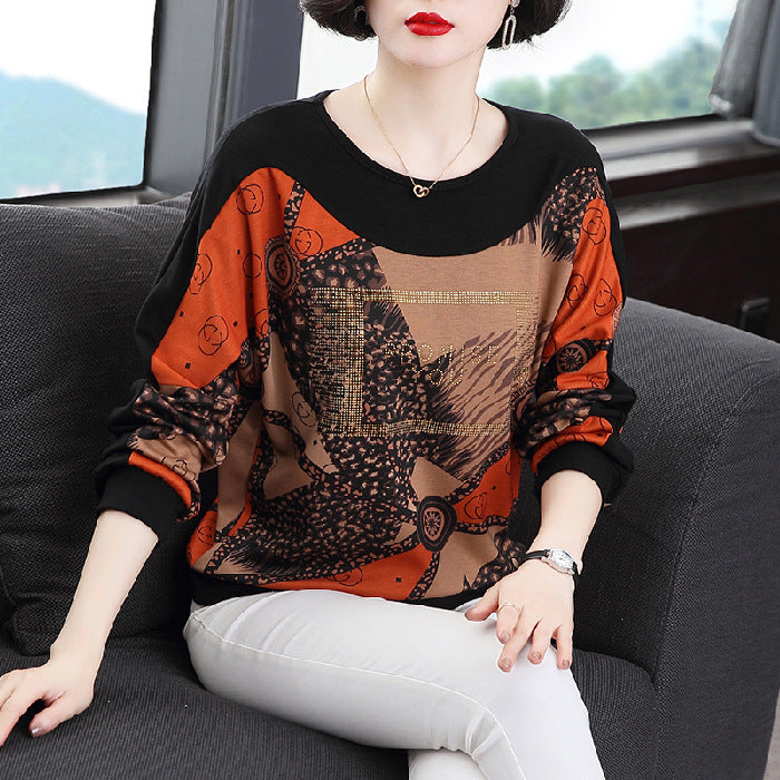 Women's Fashion Loose Long Sleeve Bottoming Shirt Top