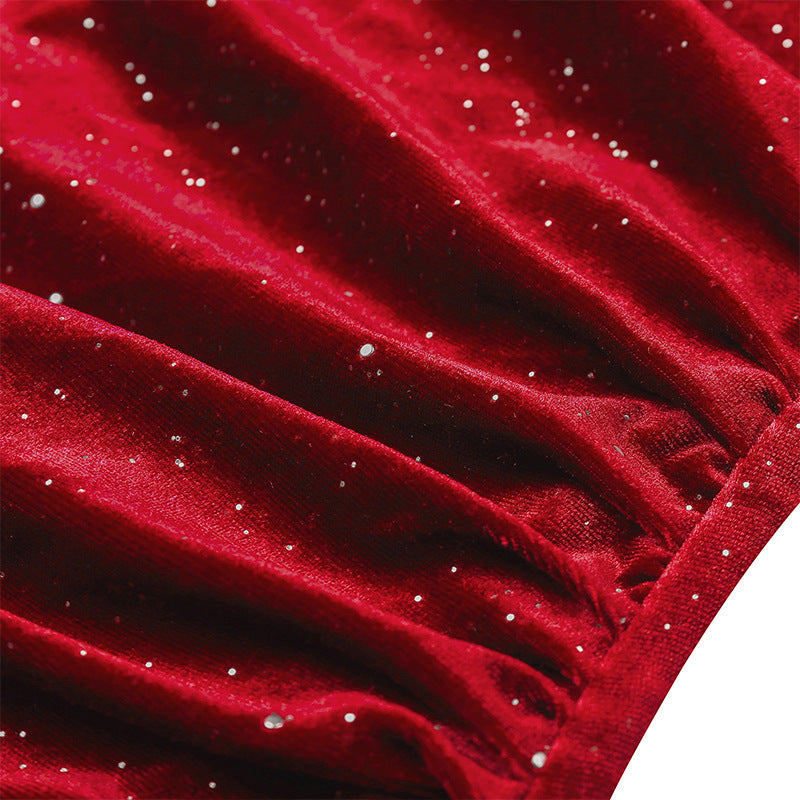 Robe minijupe fendue