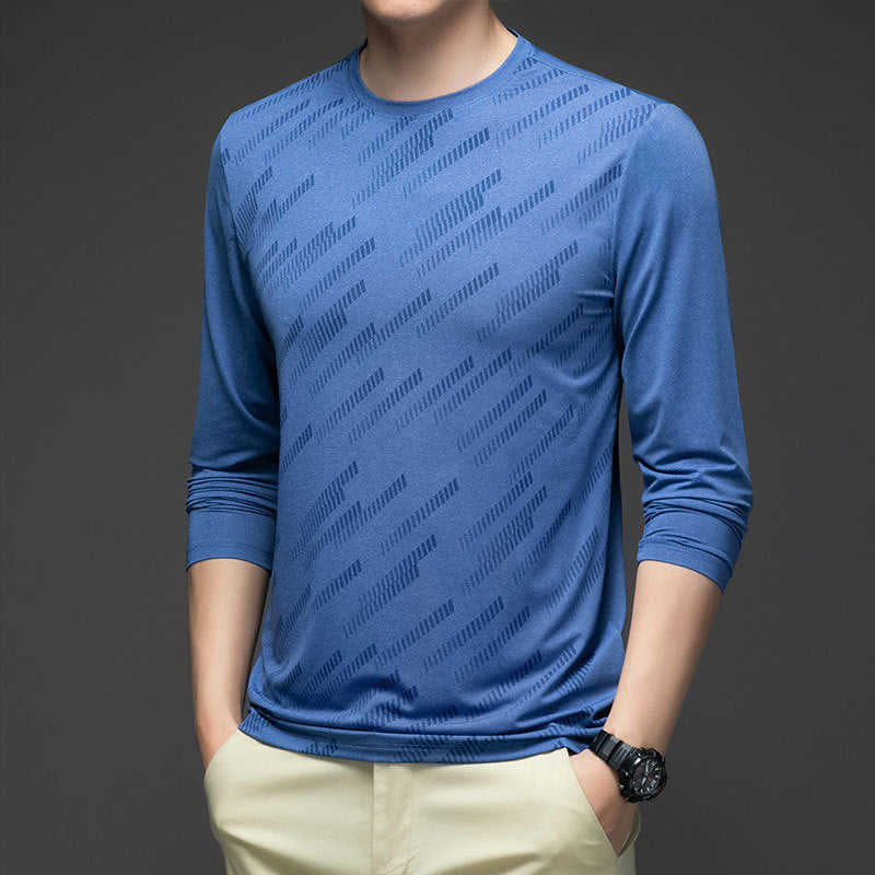 Long Sleeve T-shirt Men's Spring Fall Fashion Brand