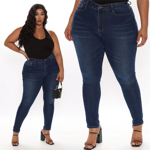 Jeans bleu denim pour femme