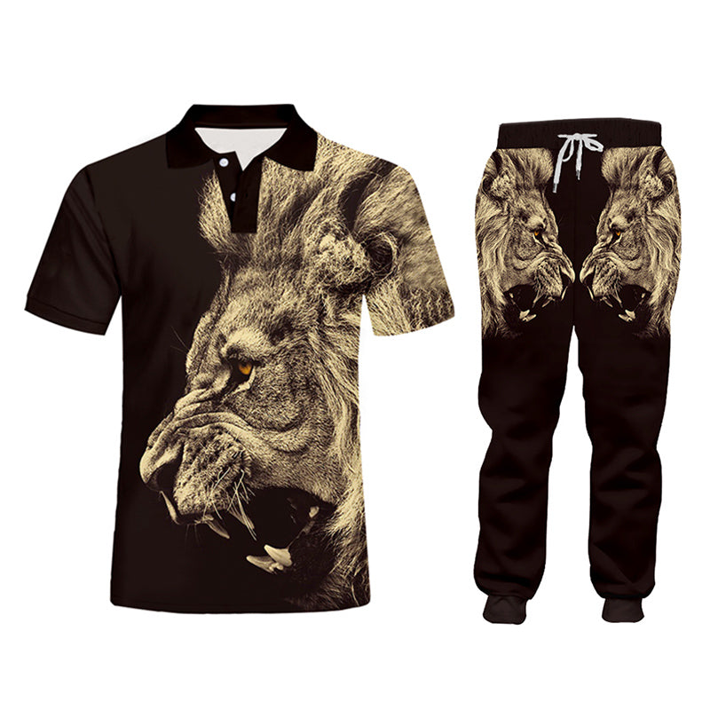 Pantalones de chándal con capucha para hombres casuales Impresión 3D