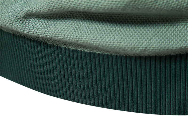 suéter de hombre de manga larga con costuras a rayas