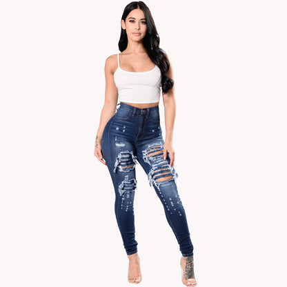 Jeans déchirés pour femmes 