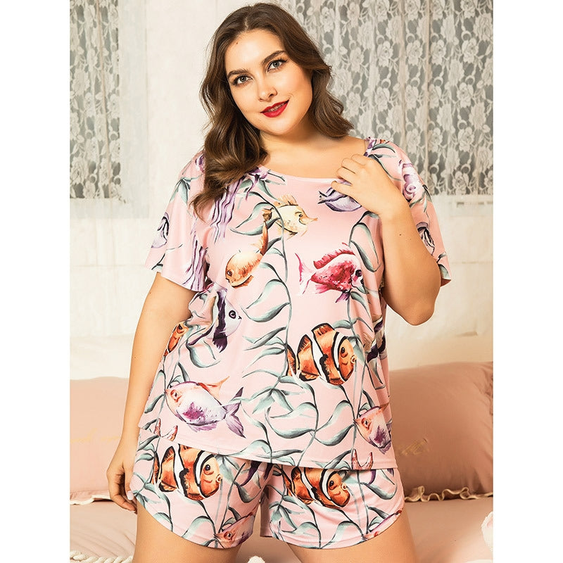 Conjunto de pijama de mujer de talla grande