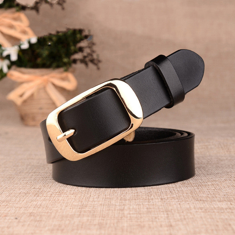 Ladies leather belt