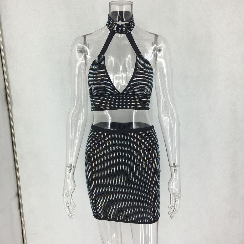 Robe à losanges à licou