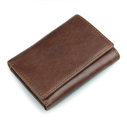 Retro Fashion Anti Scanning Leather Wallet