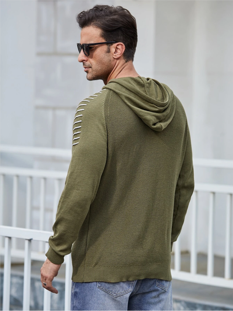 Sudaderas con capucha de manga larga para hombre Suéter cálido informal