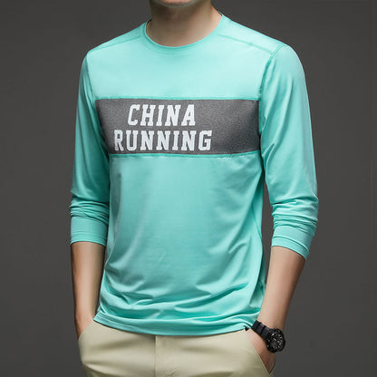 Long Sleeve T-shirt Men's Spring Fall Fashion Brand