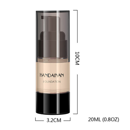 HANDAIYAN Full Cover Foundation Waterproof Moisturizer fond de teint couvrant Face Liquid Foundation Base Makeup for Dark Skin