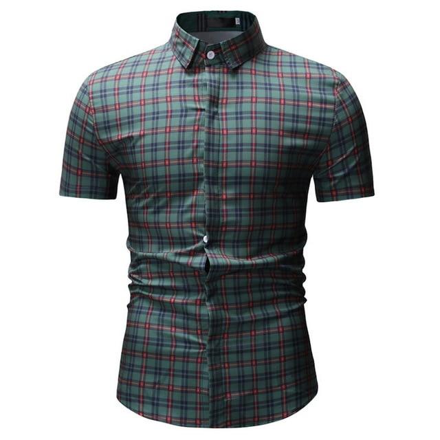 Men Plaid Casual Shirt