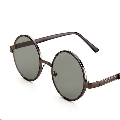 Flat Round Frame Sunglasses