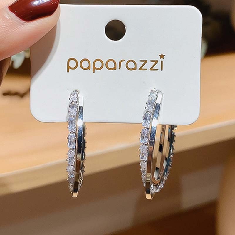 925 Sterling Silver Needle Hoop Earrings For Women