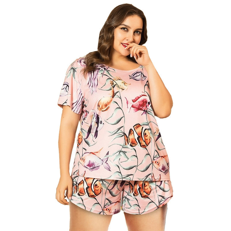 Conjunto de pijama de mujer de talla grande
