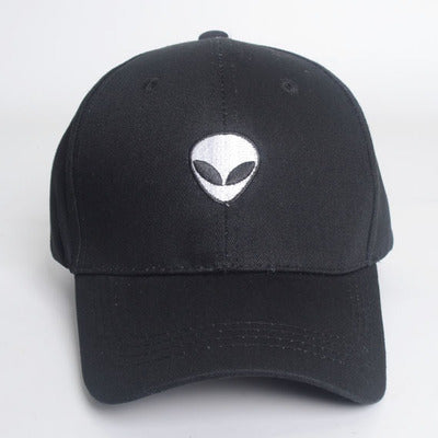 Casquette de baseball brodée tête extraterrestre