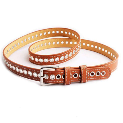 Women's All-match Belt With Full-hole Eye-catching Decoration