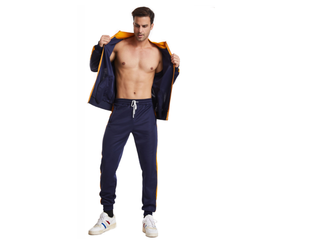 Men's Stand-up Collar Casual Sports Suit