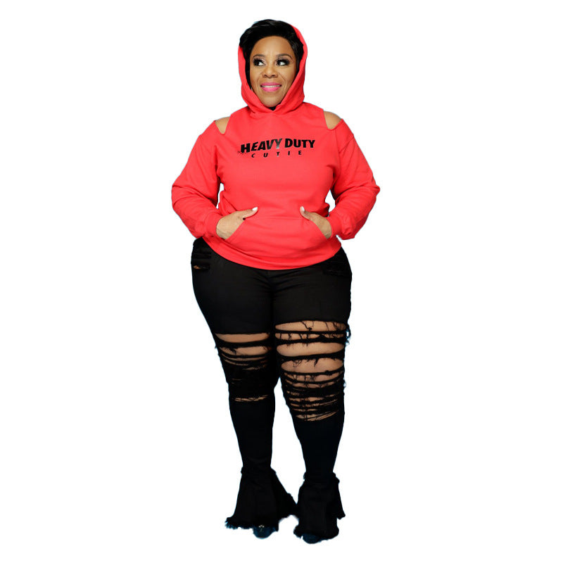 Jeans de mujer rasgados de tendencia de moda callejera