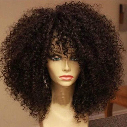 Afro-black Volume Puffy Explosion Solid Color