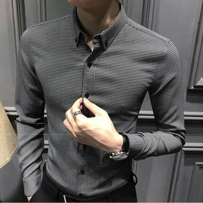 Men Long Sleeve Business Casual Shirts