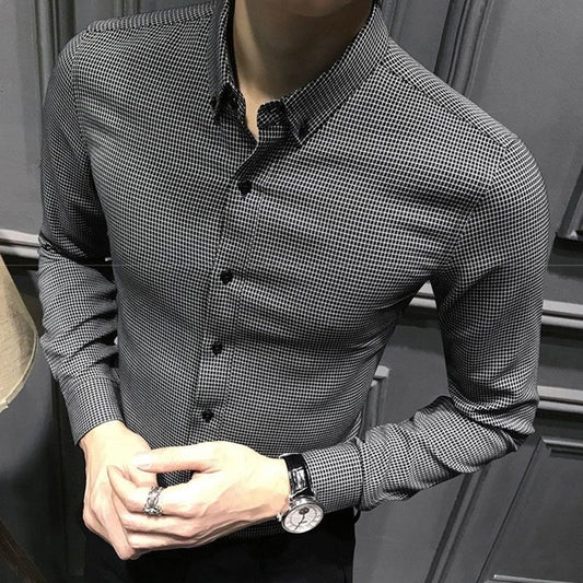 Men Long Sleeve Business Casual Shirts