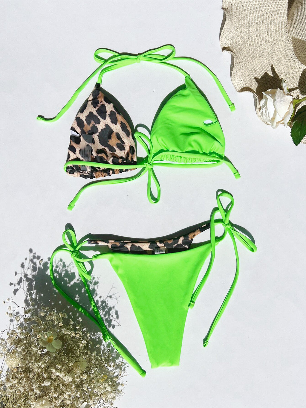 Triangle Woman Leopard Bikini