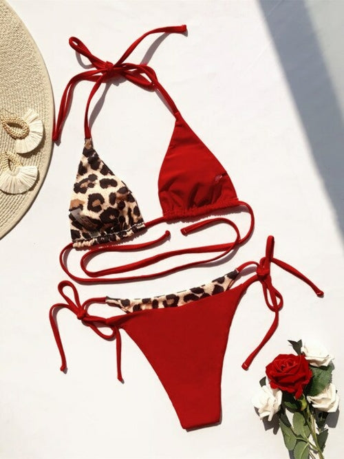 Bikini Triangulo Mujer Leopardo