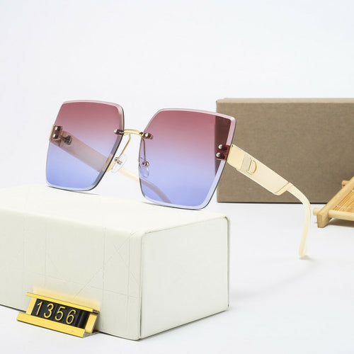 Fashion Luxury Brand Rimless Women Sunglasses