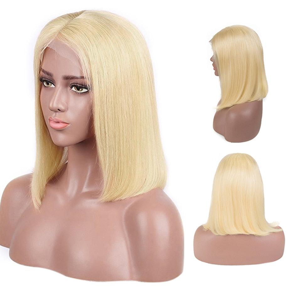 613 Transparent Lace Frontal Closure Wig Honey Blonde 613 Straight