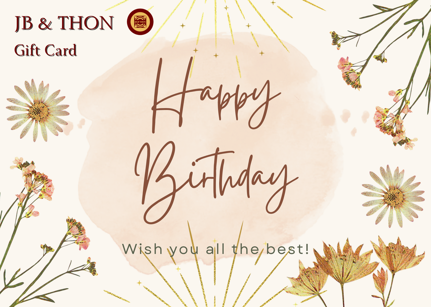 Joyeux anniversaire JB &amp; THON eGift Card