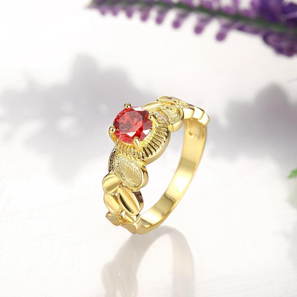 18K Gold Plated Camilla Ring made with  Crystals