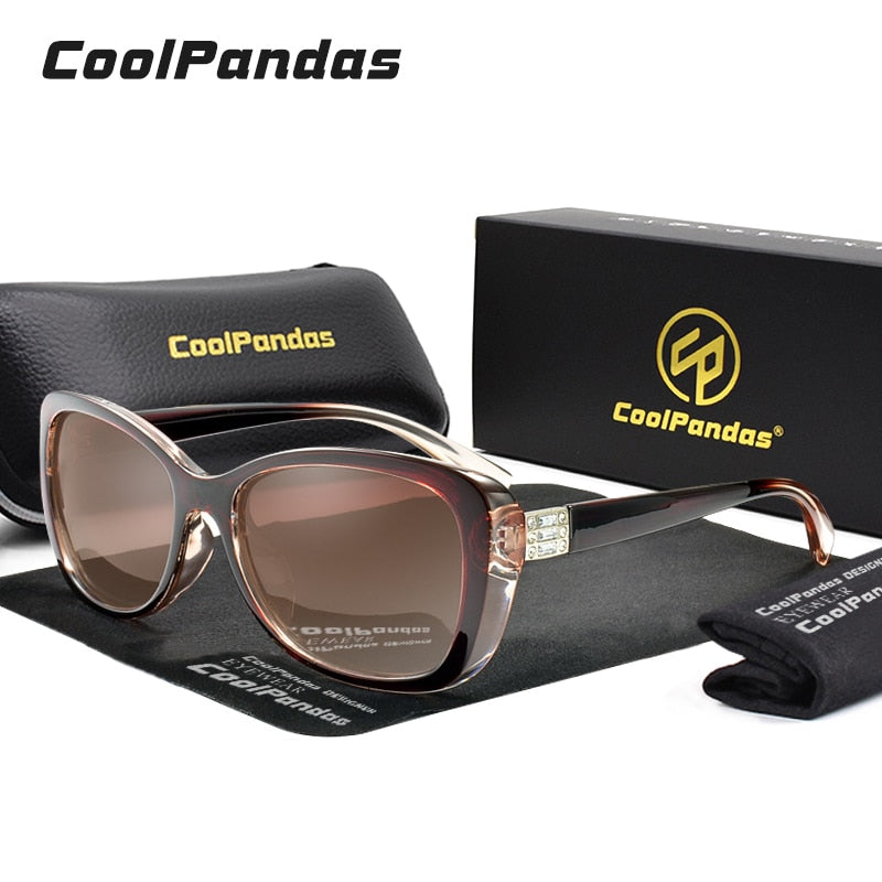 New Luxury Brand Diamond Gradient Lens Sunglasses Women Polarized