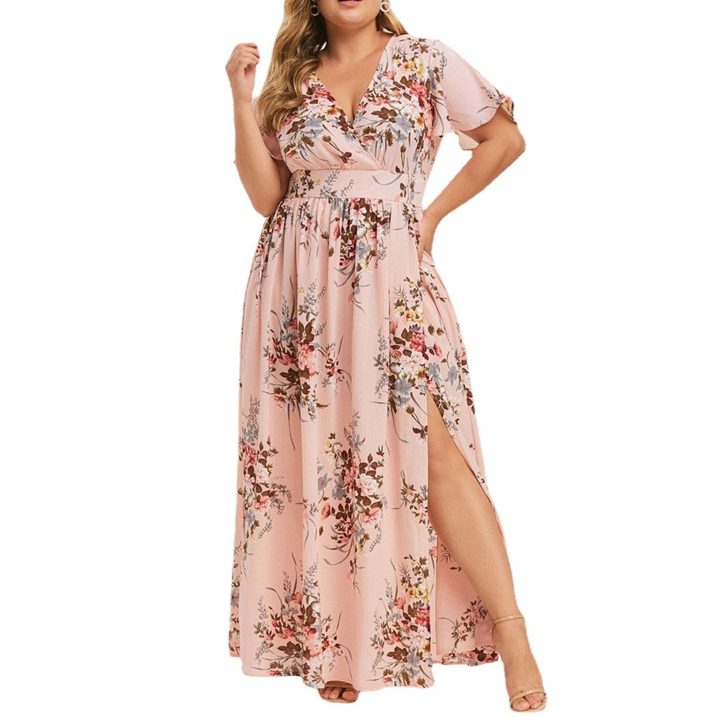 Robe à imprimé floral pour femmes 