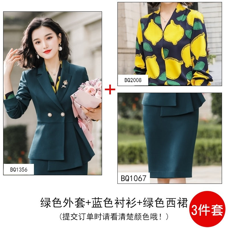 Business Wear Lady Temperament Host Working Dress