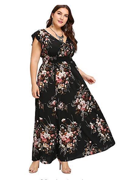 Robe d'impression à manches courtes en mousseline de soie pour femmes 