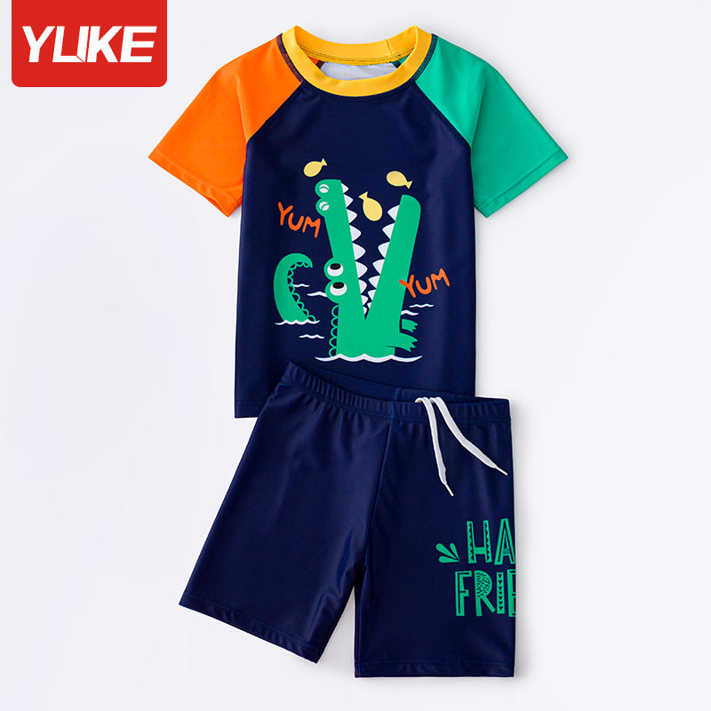 Traje de baño para niños Traje de baño dividido para niños Pequeño, mediano y grande Protector solar para niños Traje de baño de secado rápido 2022 Bañadores al por mayor 