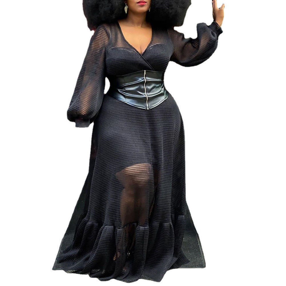 Robe noire grande taille