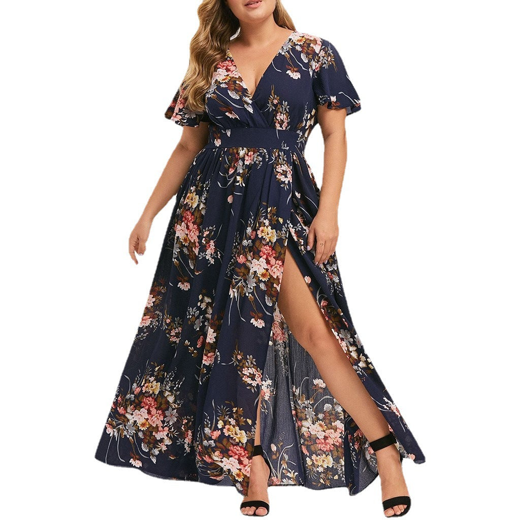 Robe à imprimé floral pour femmes 